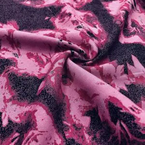 Pembe Batik Desenli Viskon Kumaş 187 Pembe Batik Desenli Viskon Kumaş 187