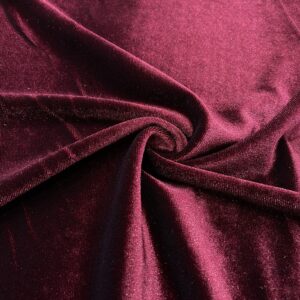 Bordo İpek Kadife Kumaş 19