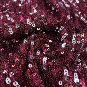 Bordo Pullu Payet Kumaş 50 Bordo Pullu Payet Kumaş 50