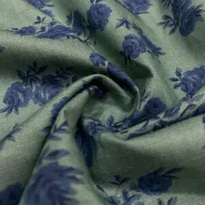 Haki Gül Desenli Tensel Poplin Kumaş 149 Haki Gül Desenli Tensel Poplin Kumaş 149