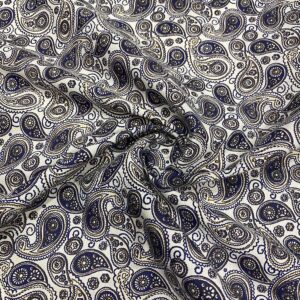 Mavi Şal Desenli Tensel Poplin Kumaş 151 Mavi Şal Desenli Tensel Poplin Kumaş 151