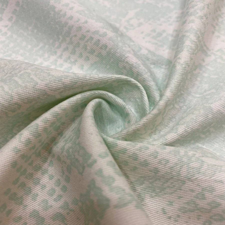 Mint Yeşili Yılan Desenli Kot Kumaş 33 Mint Yeşili Yılan Desenli Kot Kumaş 33