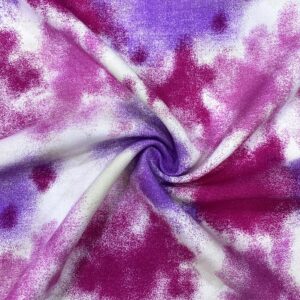 Pembe Tonlu Batik Desenli Viskon Kumaş 285