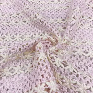 Toz Pembe Desenli Missoni Kumaş 15