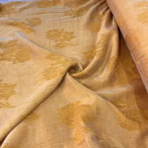 Camel Çiçekli Taşlanmış Kupra Kumaş 28 Camel Çiçekli Taşlanmış Kupra Kumaş 28