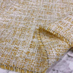 Soft Sarı Çizgili Şanel Kumaş 178
