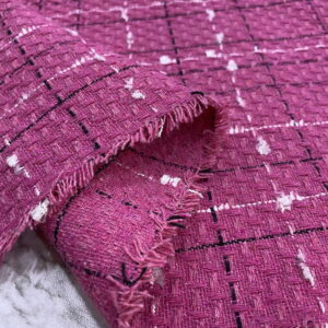 Pembe Kareli Şanel Kumaş 209