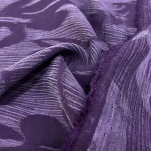 Morcivert Batik Desenli Taşlanmış İpek Kupra Kumaş 40