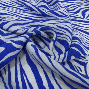 Zebra Desenli Maroken Krep Kumaş 108