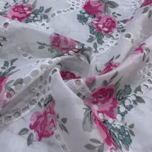 Pembe Çiçekli Organze Fisto 79 Pembe Çiçekli Organze Fisto 79