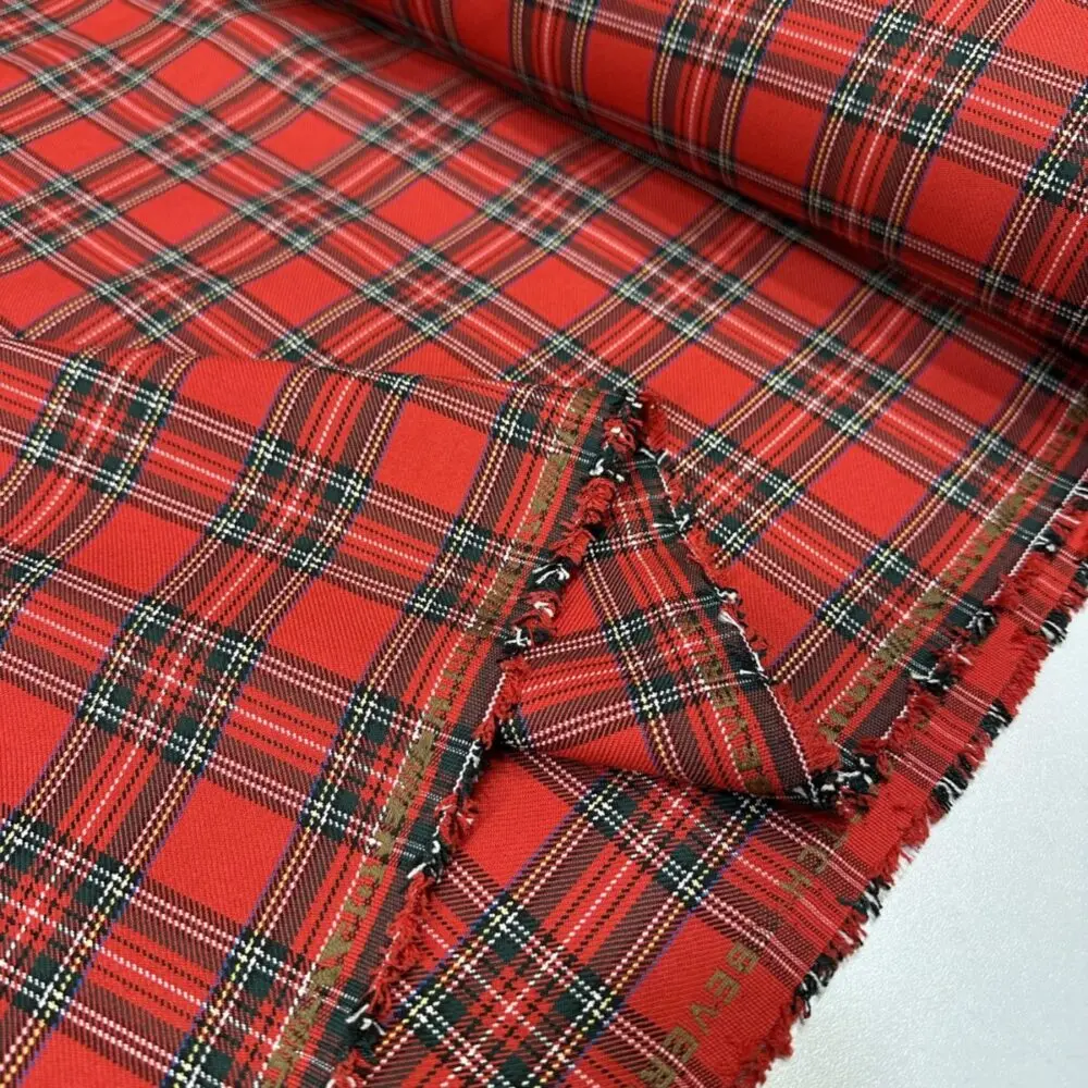 İskoç Desen Gabardin Kumaş 20