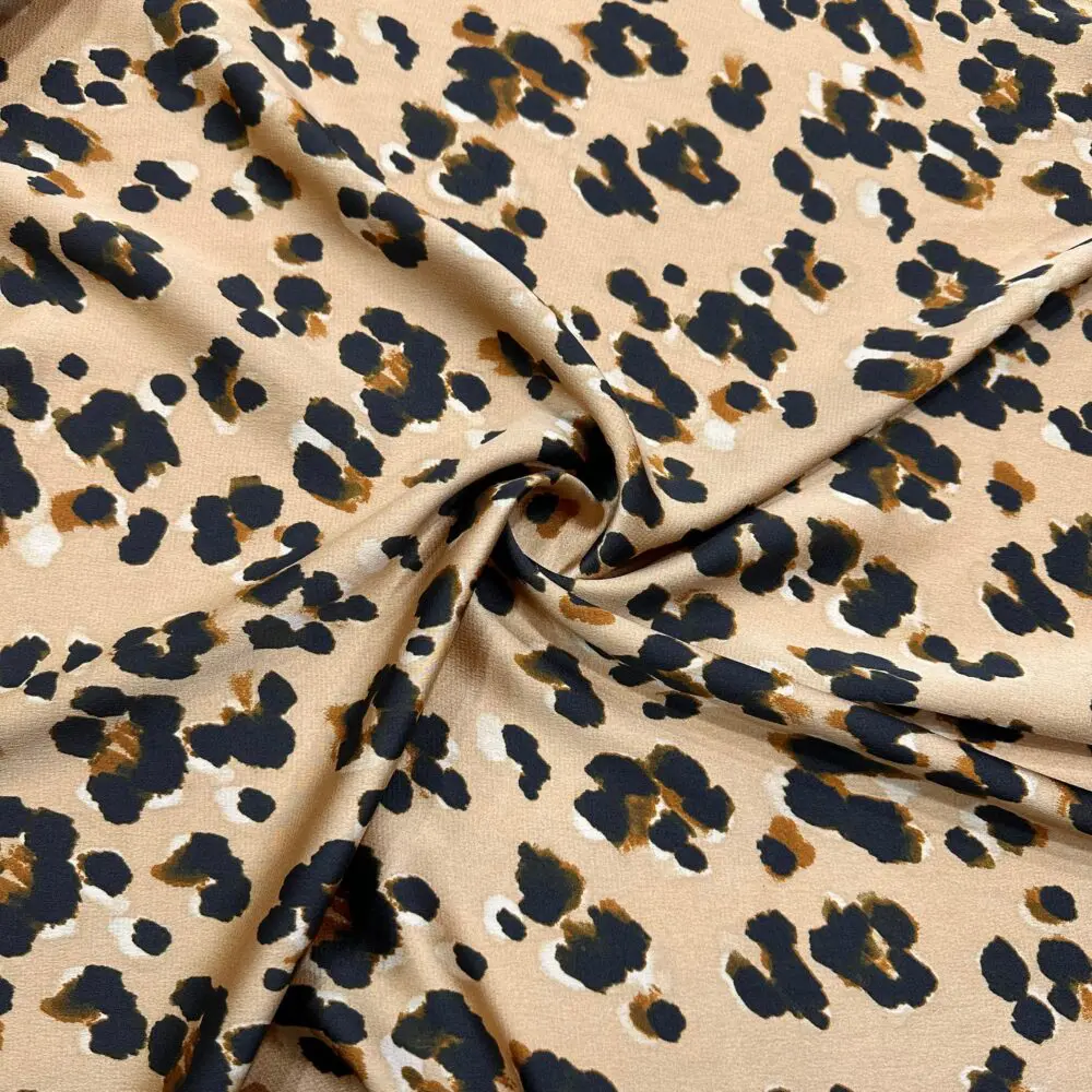 Leopar Desenli Saten