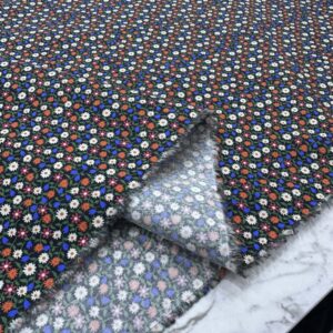 Çıtır Çiçek Desenli Pamuk Poplin Kumaş
