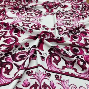 Dolce Gabbana Pembe Jorjet Krep Kumaş Dolce Gabbana Pembe Jorjet Krep Kumaş