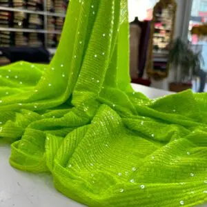 Lime Yeşili Zara Payet Kumaş