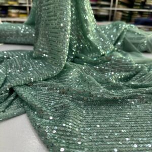 Mint Yeşili Zara Payet Kumaş