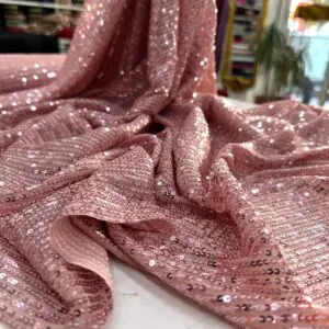 Pudra Pembe Zara Payet Kumaş