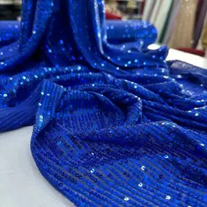 Saks Mavisi Zara Payet Kumaş Saks Mavisi Zara Payet Kumaş
