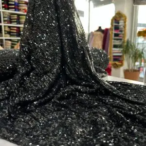Siyah Zara Payet Kumaş