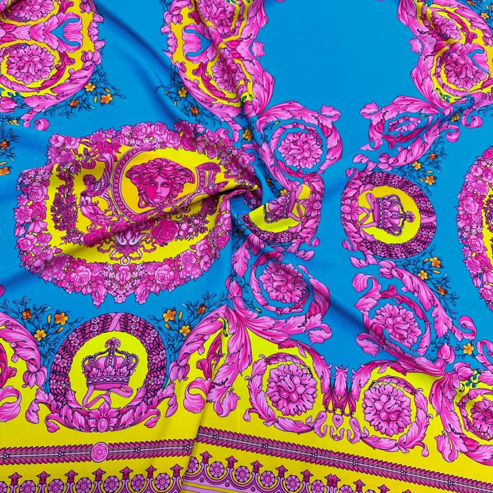 Versace Desen Jorjet Krep Kumaş
