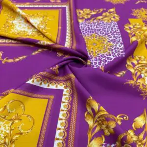 Versace Mor Jorjet Krep Kumaş Versace Mor Jorjet Krep Kumaş