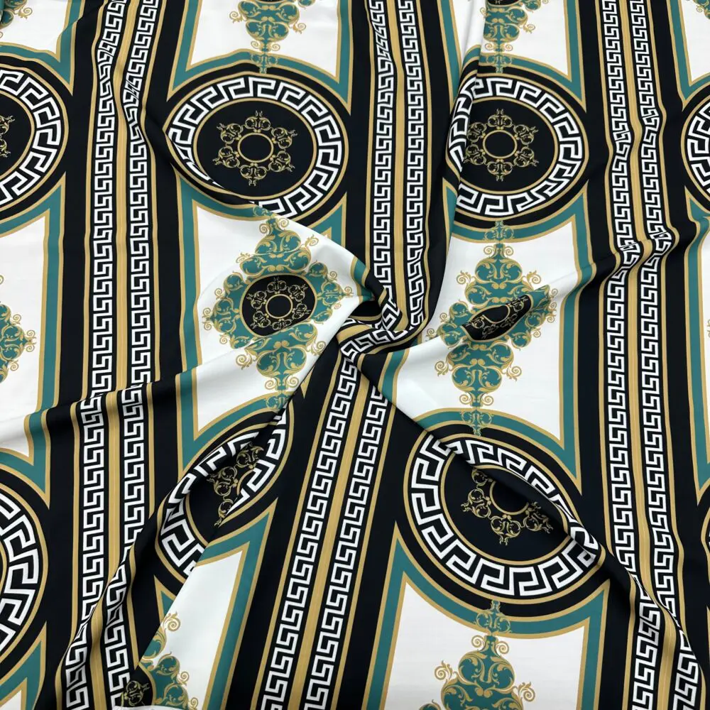 Versace Siyah Jorjet Krep Kumaş Versace Siyah Jorjet Krep Kumaş