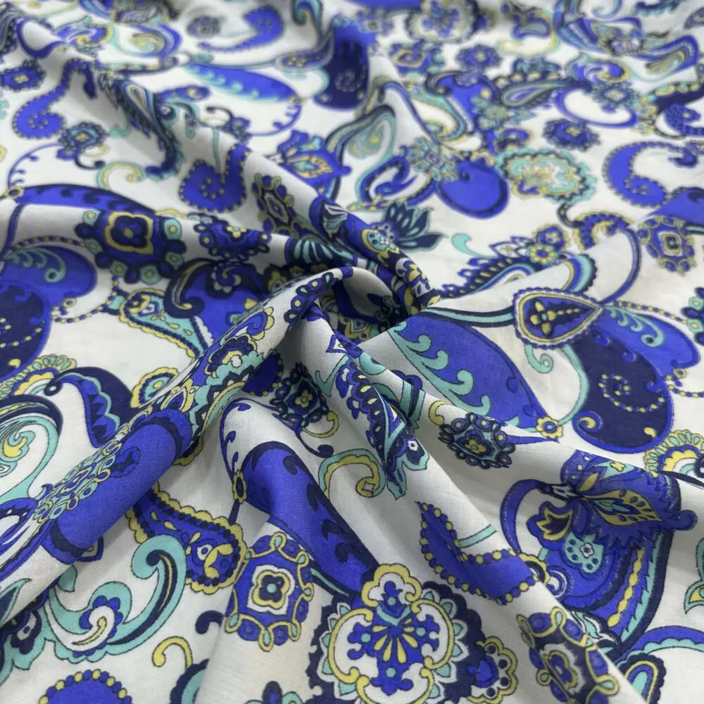 Etro Desen Pamuk Vual Kumaş Etro Desen Pamuk Vual Kumaş